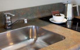 large studio kitchenette